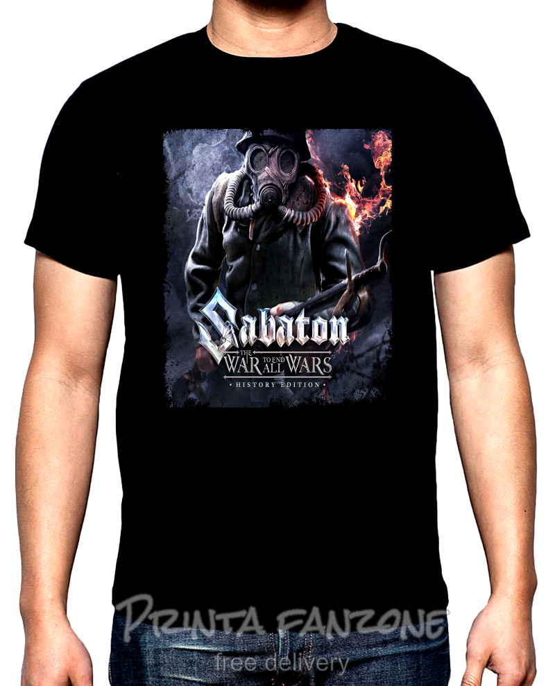 T-SHIRTS Sabaton, The war to end all wars, men's t-shirt, 100% cotton, S to 5XL